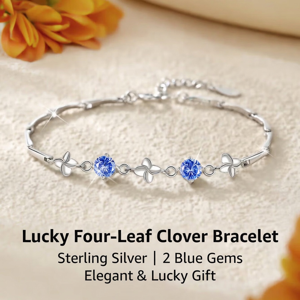 LUCKY FOUR-LEADF CLOVER BRACELET